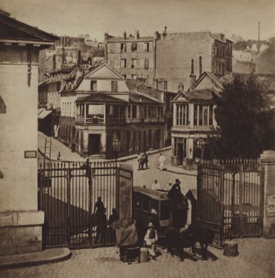 Bílá bariéra (černobílá fotografie) od (after) French Photographer