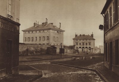 Bariéra Itálie v roce 1866 s pavilony Ledoux (čb foto) od (after) French Photographer