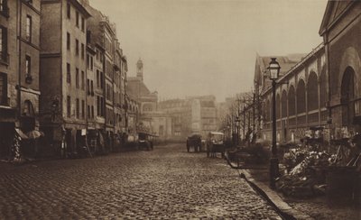 Rue de la Tonnellerie, v Les Halles (černobílá fotografie) od (after) French Photographer