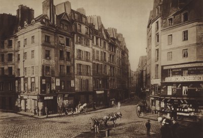 Staré náměstí Place Maubert (černobílá fotografie) od (after) French Photographer