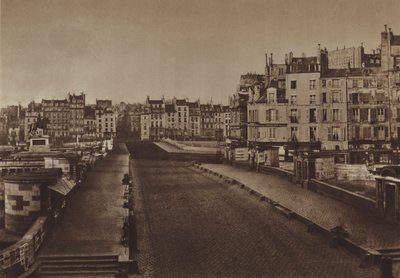 Pont-Neuf v roce 1852 (černobílá fotografie) od (after) French Photographer