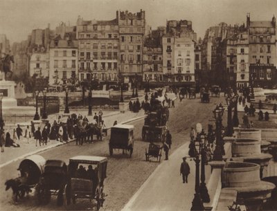 Pont-Neuf, při pohledu na sever (černobílá fotografie) od (after) French Photographer
