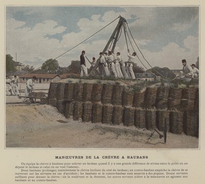 Manévry Chevre a Aubans (barevné foto) od (after) French Photographer