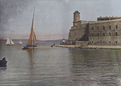 Marseille, Fort Saint-Jean (barevné foto) od (after) French Photographer