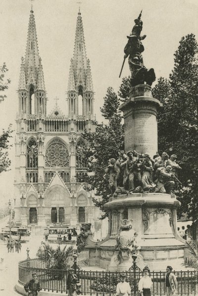 Marseille: Les Reformes a Monument des Mobiles (čb fotografie) od (after) French Photographer