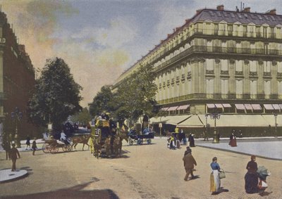 Paříž, Les Boulevards (barevné foto) od (after) French Photographer