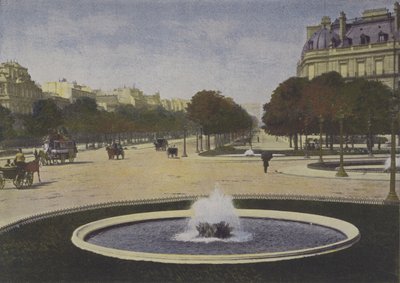 Paříž, Rond-Point des Champs-Elysees (barevné foto) od (after) French Photographer