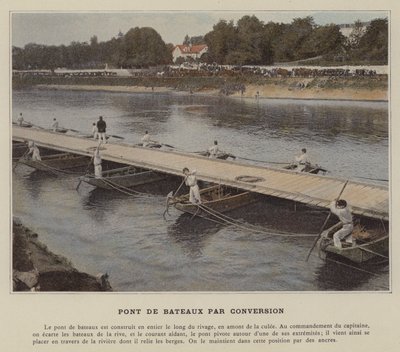Bridge of Boats by Conversion (barevné foto) od (after) French Photographer