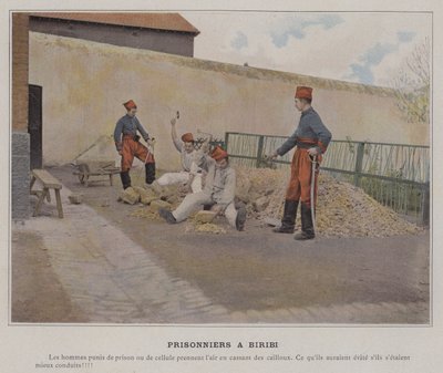 Vězni a Biribi (barevné fotografie) od (after) French Photographer