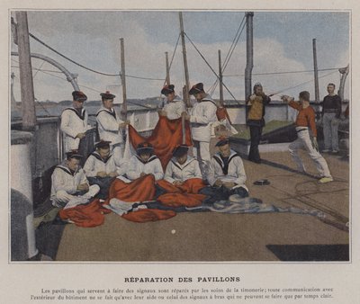 Reparation des Pavillons (barevné foto) od (after) French Photographer