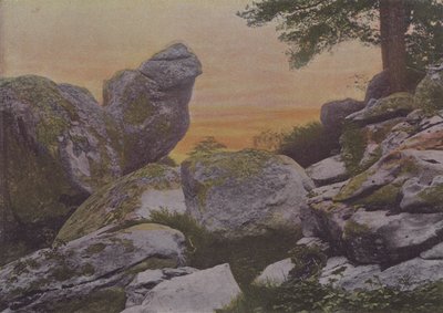 Rochers du mont Ussy (barevné foto) od (after) French Photographer