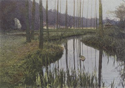 Vaux de Cernay, Le Ruisseau (barevné foto) od (after) French Photographer