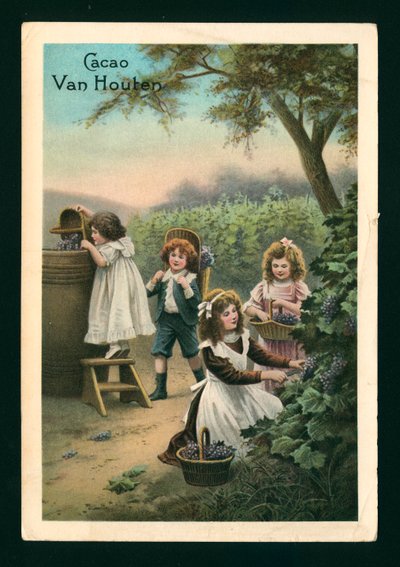 Děti sbírající hrozny (chromolit) od (after) French School