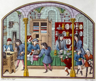 Obchod se zlatem. Litografie v „Ethiques d
