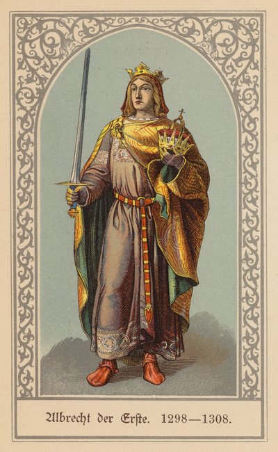 Albert I., německý král (barevná litografie) od (after) German School