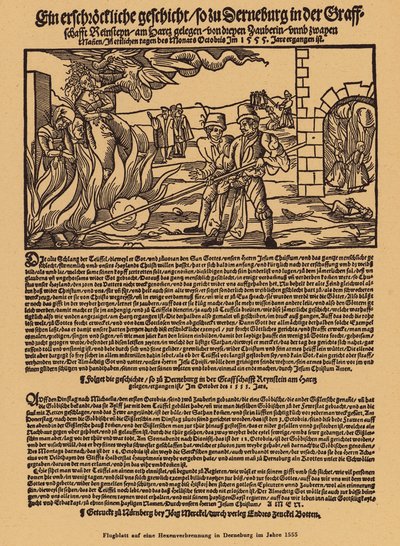 Pálení čarodějnic v Derneburgu, Německo od (after) German School