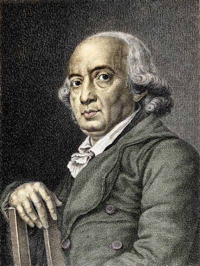 Portrét Johanna Gottfrieda von Herdera Německý básník a filozof - Portrét německého spisovatele a filozofa Johanna Gottfrieda Herdera (1744-1803) - Rytina Soukromá sbírka od (after) German School