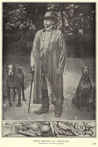Princ Bismarck jako statkář (černobílá fotografie) od (after) German photographer