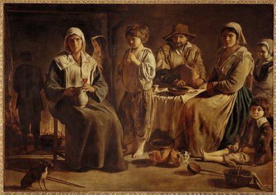 Famille de paysans dans un interieur Rodina farmářů ve svém domě... od (after) Le Nain Brothers