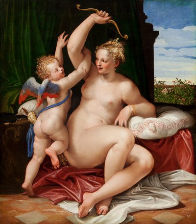 Venus odzbrojující Cupid, 1550-55 od Paolo Veronese