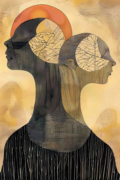 Dvě kamarádky dívky malba, Gustav Klimt styl, figurativní nástěnné umělecké výtisky od F. Abderrahim