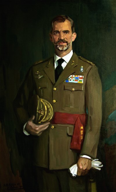 Portrét Felipeho VI. od Alejandro Cabeza