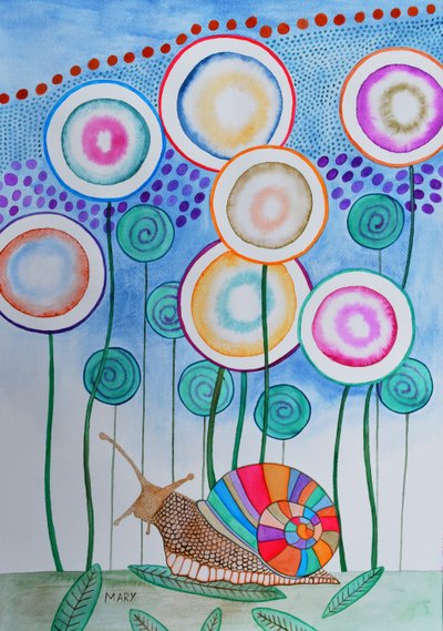 Svět pana Schneckeho od Marys Watercolors