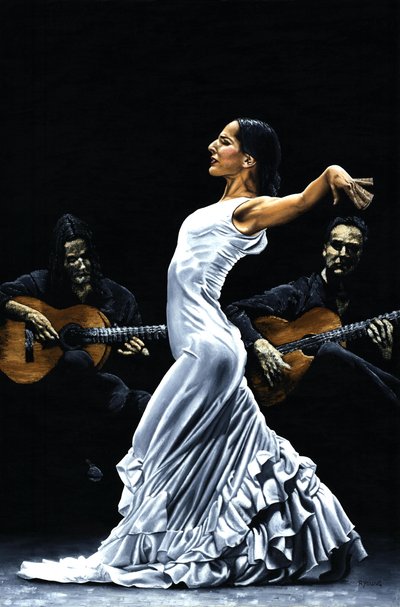 Koncentrace na flamenco od Richard Young