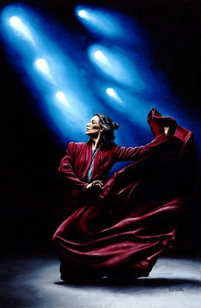 Představení flamenca od Richard Young
