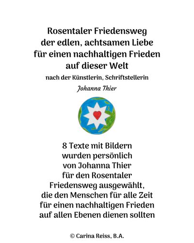 Rosentalská stezka míru od Johanna Thier