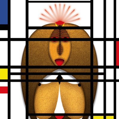 Lockdown (XVIII) - (aus der Serie Animal Rationale) od Alexander Eibach