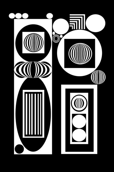 Rytmus v černé a bílé od Silvia Martini