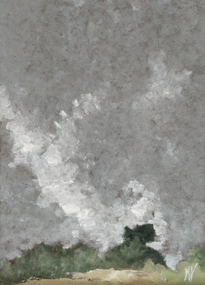 Živý plot a mraky od M. Vet