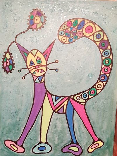 Frustrovaná kočka od Steffi_Seiler_Art