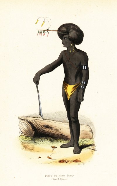 Papuánský muž z přístavu Dory, Západní Papua od AC AC