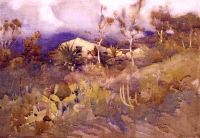 Tenerife (akvarel na papíře) od A.J. Patterson