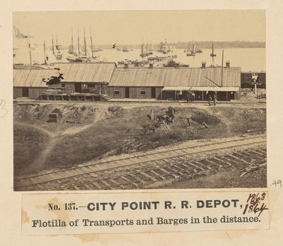 Železniční depo City Point od A.J. Russell