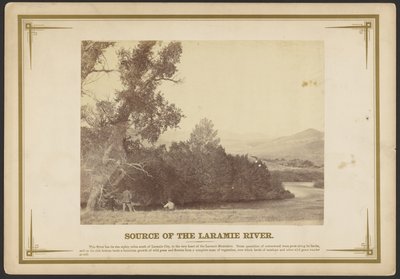 Pramen řeky Laramie. [Wyoming]. od A.J. Russell