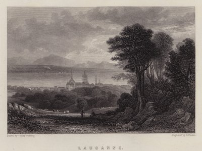 Lausanne (barevné lito) od A.V. Copley (after) Fielding