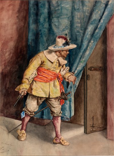 Mušketýr na stráži, n. d. od A. Arrunategin