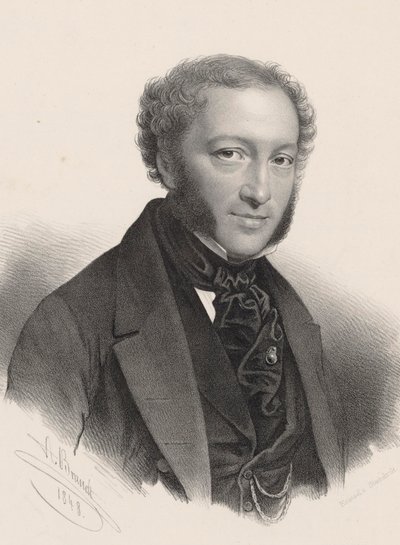 Portrét pianisty a skladatele Ignaze Moschelese 1794-1870 , od A. Brandt