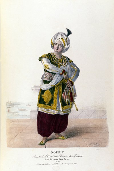 Adolphe Nourit v opeře Tarare od Antonia Salieriho (1750 - 1825). od A. Colin