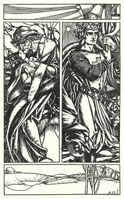 Ilustrace k Tennysonovu dílu In Memoriam (rytina) od A. Garth Jones