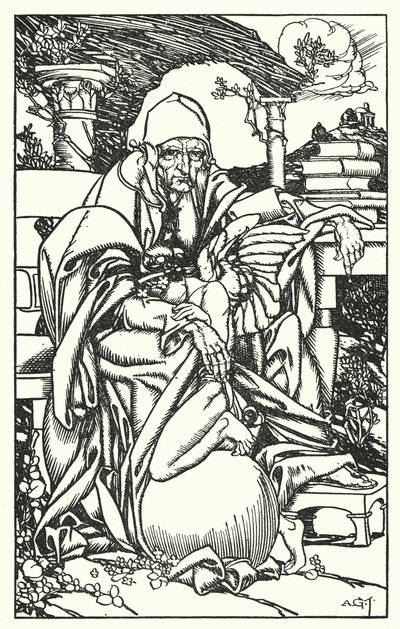 Ilustrace k Tennysonovu dílu In Memoriam (rytina) od A. Garth Jones