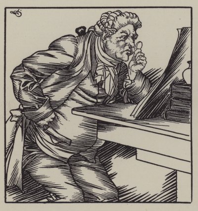 Ilustrace k The Essays of Elia od Charlese Lamba (litho) od A. Garth Jones