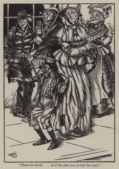 Ilustrace k The Essays of Elia od Charlese Lamba (litho) od A. Garth Jones