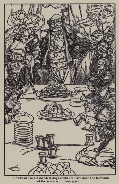 Ilustrace k The Essays of Elia od Charlese Lamba (litho) od A. Garth Jones