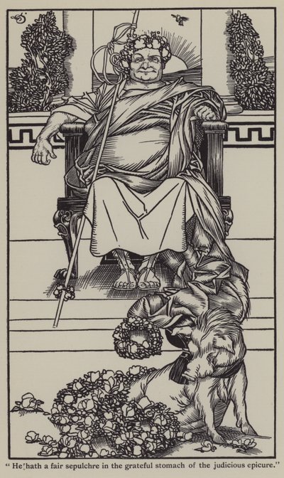 Ilustrace k The Essays of Elia od Charlese Lamba (litho) od A. Garth Jones