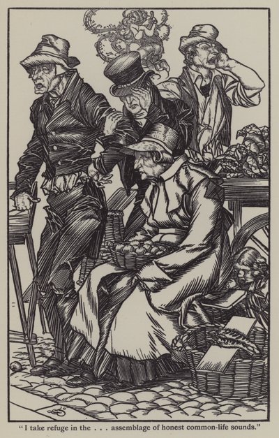 Ilustrace k The Essays of Elia od Charlese Lamba (litho) od A. Garth Jones