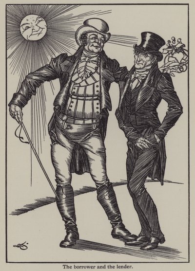 Ilustrace k The Essays of Elia od Charlese Lamba (litho) od A. Garth Jones